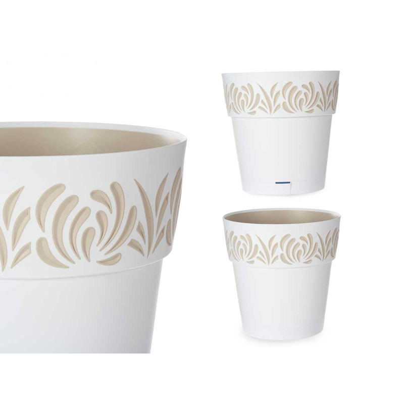 VASO PLASTICA 30CM GAIA BIANCA 