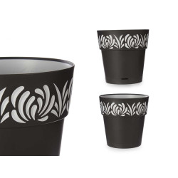 30 CM ANTHRACITE GAIA FLOWERPOT 