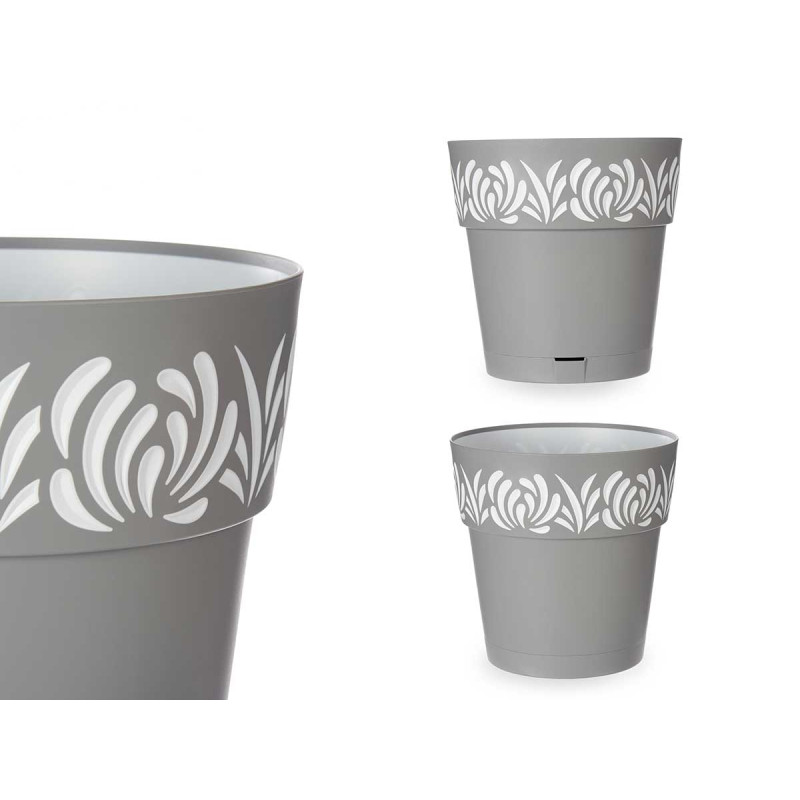 30 CM GREY GAIA FLOWERPOT 