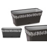 30CM ANTHRACITE GAIA PLASTIC PLANTER 