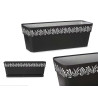 50CM ANTHRACITE GAIA PLASTIC PLANTER 