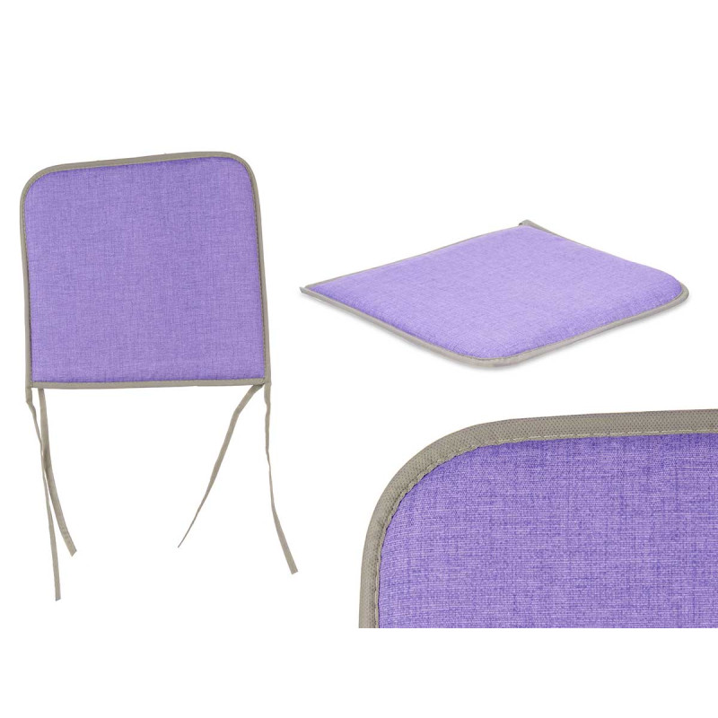 CUSCINO SEDIA 38X38CM LILLA