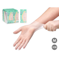 SET 30 GANTS VINYLE TAILLE MOYEN