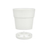 PLASTIC FLOWERPOT 15 CM ETHICA WHITE 