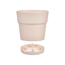 VASO PLATICA 15 CM ETICA BIANCO ROTTO