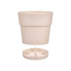 POT EN PLASTIQUE 15 CM ETHNIQUE BLANC CASSÉ