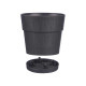 POT EN PLASTIQUE 15 CM ETHNIQUE ANTHRACITE
