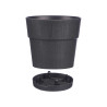 POT EN PLASTIQUE 15 CM ETHNIQUE ANTHRACITE