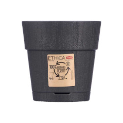 PLASTIC FLOWERPOT 15 CM ETHICA ANTHRACITE 