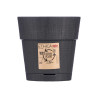 POT EN PLASTIQUE 15 CM ETHNIQUE ANTHRACITE