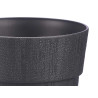 PLASTIC FLOWERPOT 15 CM ETHICA ANTHRACITE 