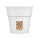 POT EN PLASTIQUE 20 CM ETHNIQUE BLANC