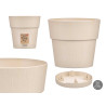 PLASTIC FLOWERPOT 20 CM ETHICA NEUTRAL WHITE 