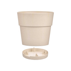 PLASTIC FLOWERPOT 20 CM ETHICA NEUTRAL WHITE 