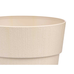 PLASTIC FLOWERPOT 20 CM ETHICA NEUTRAL WHITE 