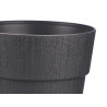 POT EN PLASTIQUE 20 CM ETHNIQUE ANTHRACITE