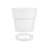 PLASTIC FLOWERPOT 25 CM ETHICA WHITE 
