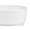 PLASTIC FLOWERPOT 25 CM ETHICA WHITE 