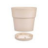 PLASTIC FLOWERPOT 25 CM ETHICA NEUTRAL WHITE 