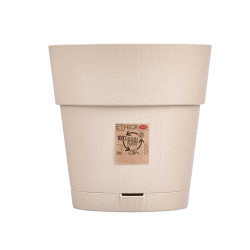 PLASTIC FLOWERPOT 25 CM ETHICA NEUTRAL WHITE 