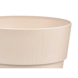 PLASTIC FLOWERPOT 25 CM ETHICA NEUTRAL WHITE 