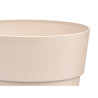 PLASTIC FLOWERPOT 25 CM ETHICA NEUTRAL WHITE 