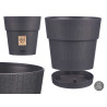 PLASTIC FLOWERPOT 25 CM ETHICA ANTHRACITE 
