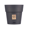 PLASTIC FLOWERPOT 25 CM ETHICA ANTHRACITE 