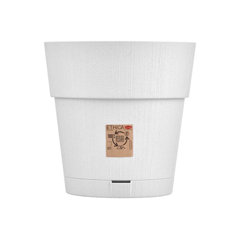 MACETA PLASTICO 30 CM ETHICA BLANCA