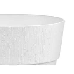 PLASTIC FLOWERPOT 30 CM ETHICA WHITE 
