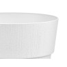 PLASTIC FLOWERPOT 30 CM ETHICA WHITE 