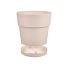 POT EN PLASTIQUE 30 CM ETHNIQUE BLANC CASSÉ