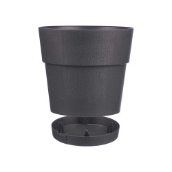 PLASTIC FLOWERPOT 30 CM ETHICA ANTHRACITE 