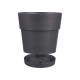 MACETA PLASTICO 30 CM ETHICA ANTRACITA