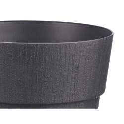 PLASTIC FLOWERPOT 30 CM ETHICA ANTHRACITE 