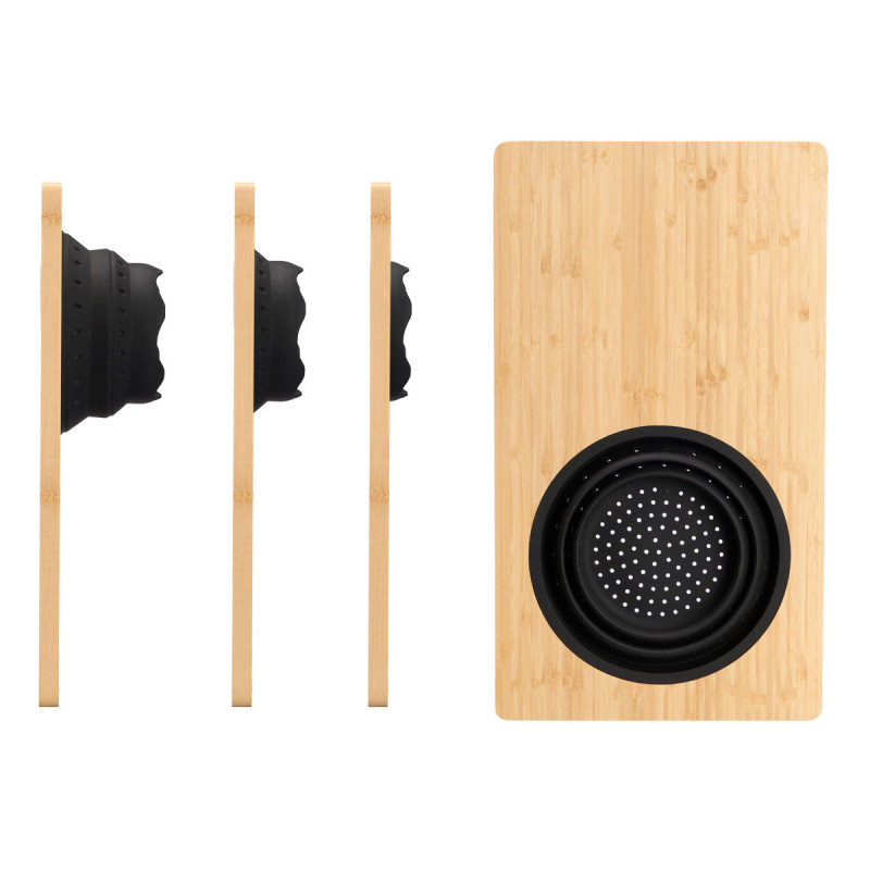 TABUA DE CORTE COM ESCORREDOR BAMBU