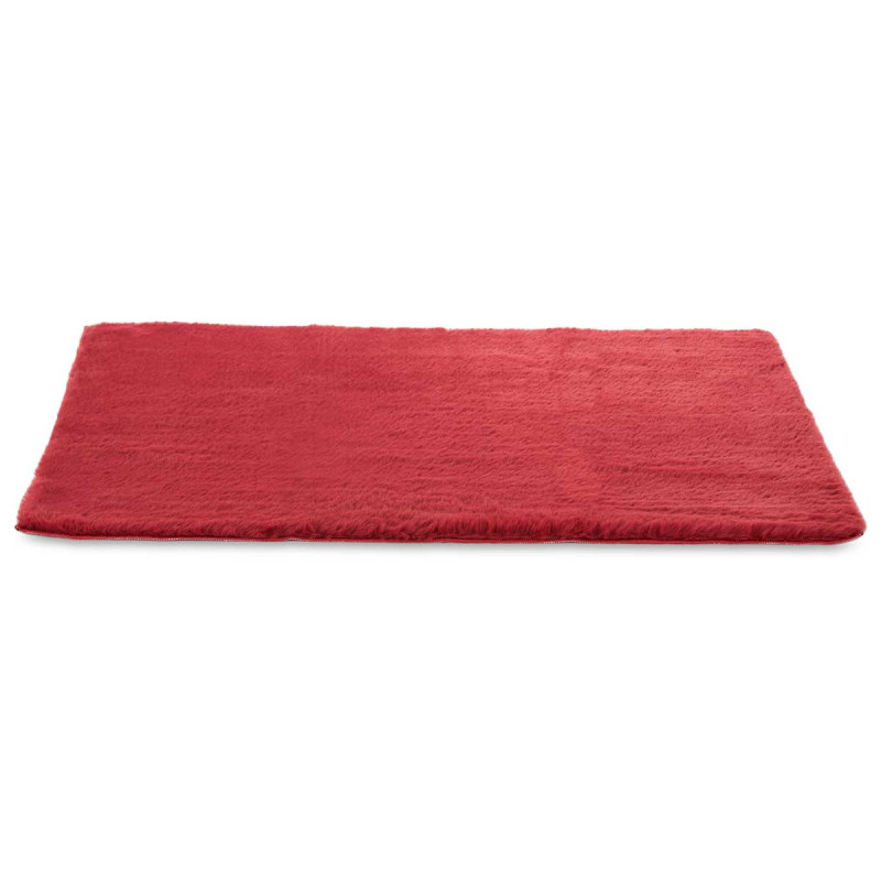 ALFOMBRA PELO CORTO GRANATE 60 X 90