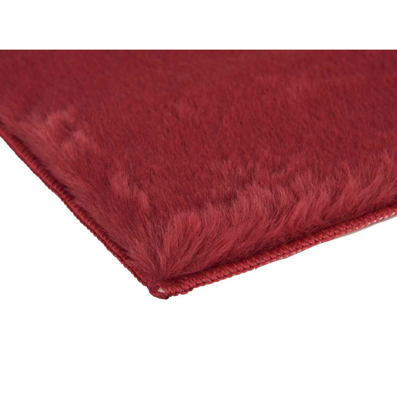 ALFOMBRA PELO CORTO GRANATE 60 X 90