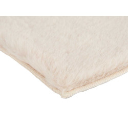 TAPPETO PELO CORTO BEIGE 60 X 90