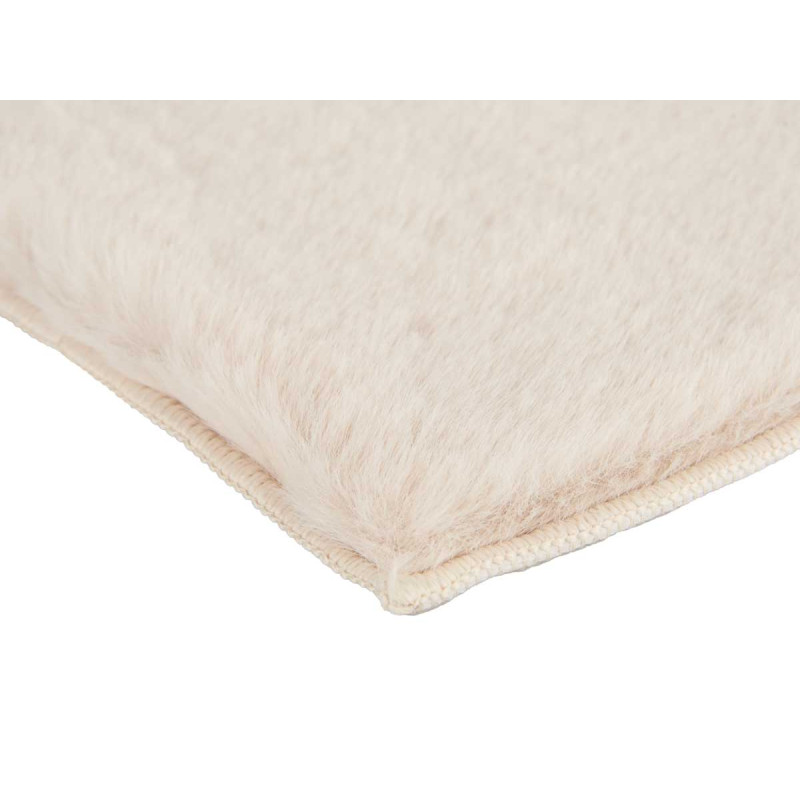 TAPPETO PELO CORTO BEIGE 60 X 90