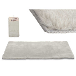 ALFOMBRA PELO CORTO GRIS 60 X 90