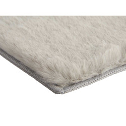 TAPPETO PELO CORTO GRIGIO 60 X 90