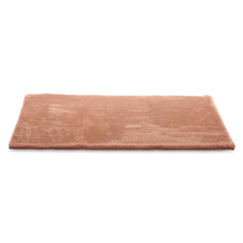 ALFOMBRA PELO CORTO MARRON 60 X 90