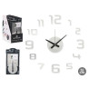 RELOGIO AUTOCOLANTE 35CM ACETINADO PRATEADO