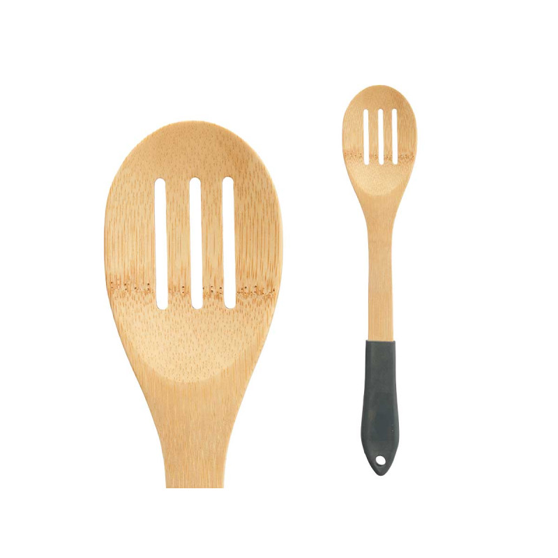 ESPATULA COLHER RISCAS BAMBU PRETA