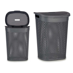 PANIER LINGE AVEC COUVERCLE 60L ANTHRACITE 