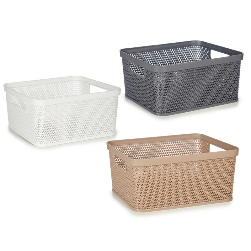 CESTA MULTIUSOS PEQ RECTANGULAR SORT 3 CORES 