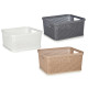 SMALL MULTIFUNCTIONAL RECTANGULAR BASKET 3 COLORS 