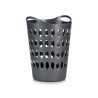 CESTO PLASTICO 50L C/ASAS ANTRACITE 