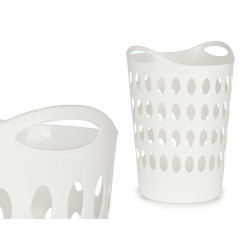 CESTO PLASTICO 50L C/ASAS BRANCO